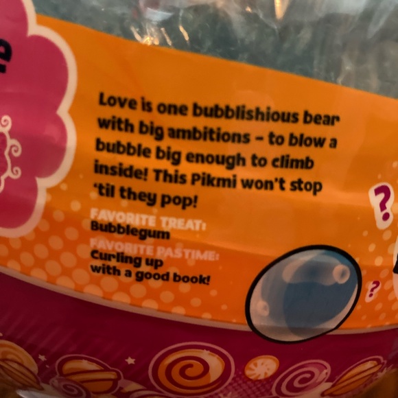 💕🐻LOVEtheCURLY BEAR🐻💕PIKMI POPS SURPRISE! JUMBO scented PLUSH UNOPENED 🤩NEW🤩 - Picture 8 of 10